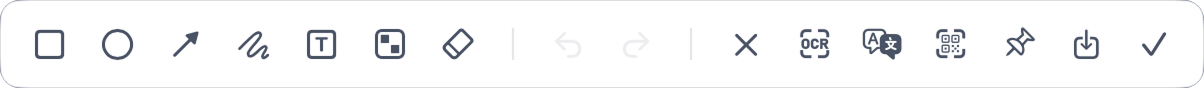 Frset screenshot annotation toolbar