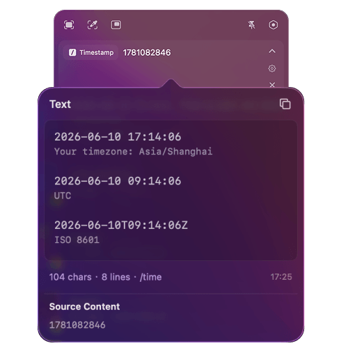 Frset Timestamp Converter preview